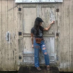 Wrangler vintage distressed jeans❤️❤️❤️